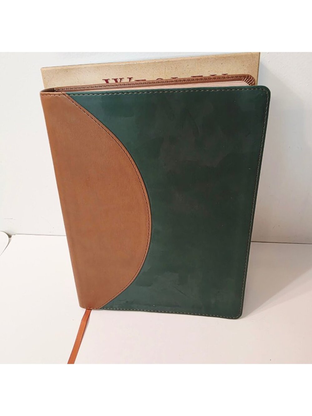 The Wesley Study Bible NRSV Abingdon 2009 Green & Brown Leather Standard READ